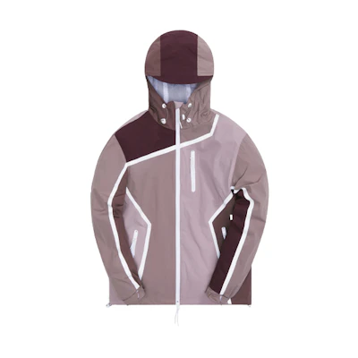 KITH Madison Logo Colorblock Windbreaker Jacket Unisex Brown Red KH1355-603