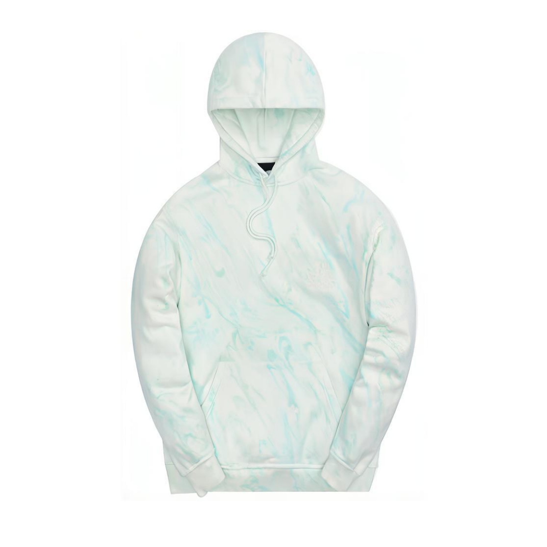 KITH Marble Williams III Mint Tie-Dye Hoodie Unisex Fleece Pullover. KH2671-306
