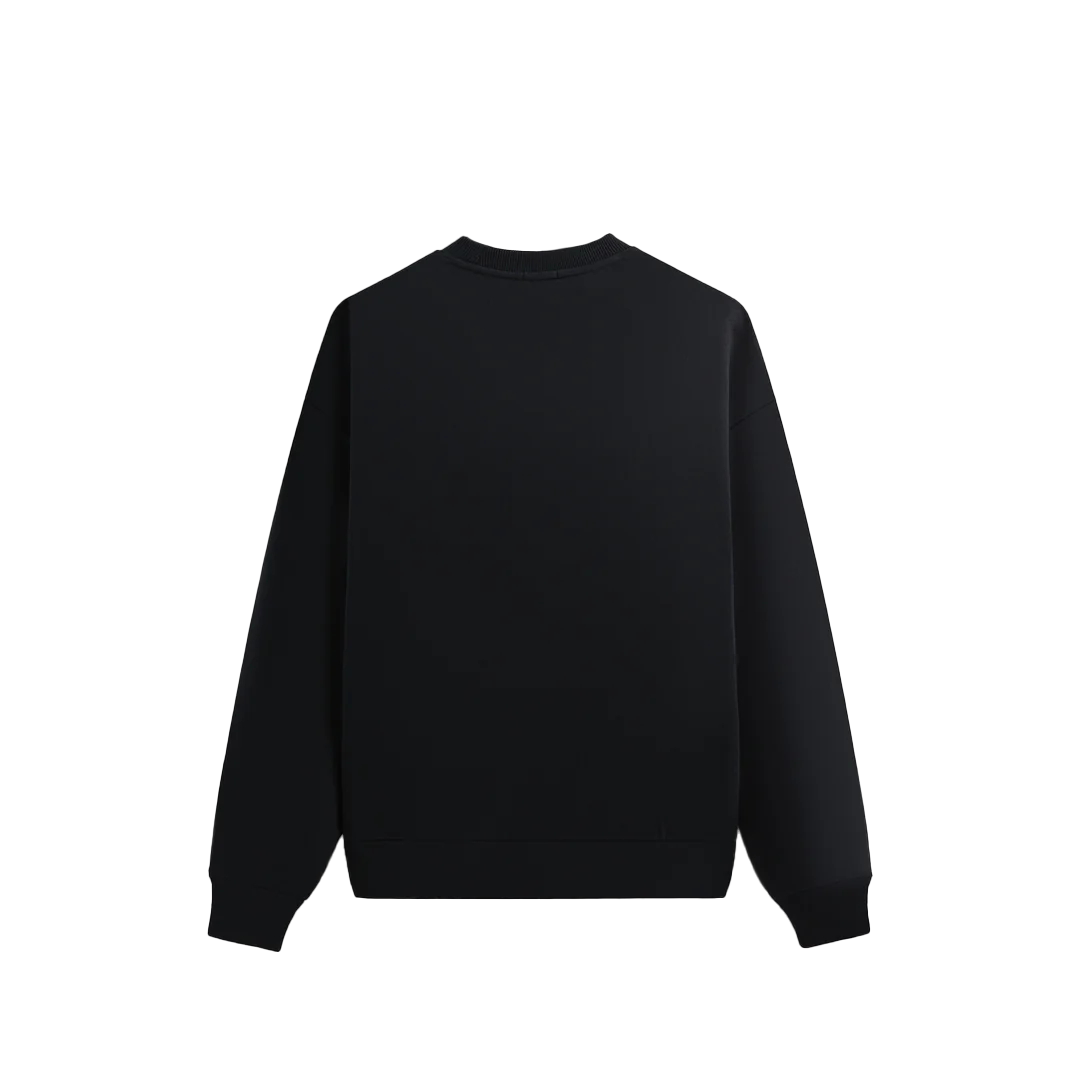 Lookbook KITH Monday Program FW24 男士黑色時尚軟質圓領長袖上衣 KHM032533-001