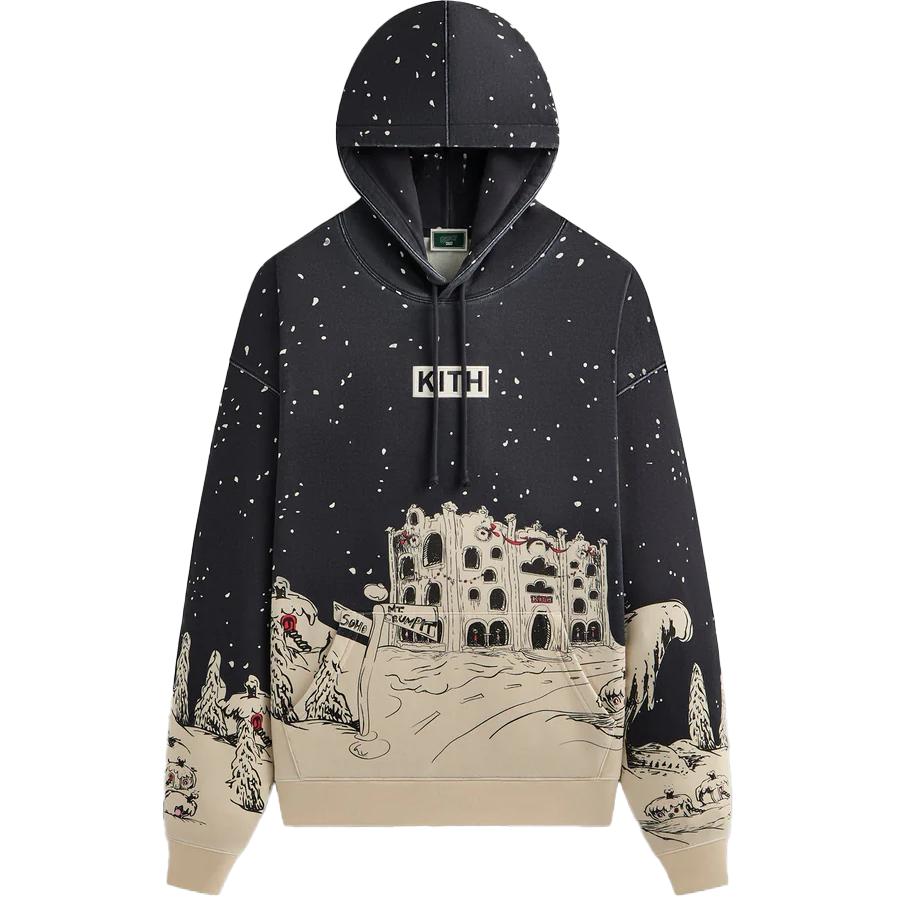 KITH Monday Program FW24 The Grinch Hoodie Black - Stylish & Comfortable Pullover KHM033051-413