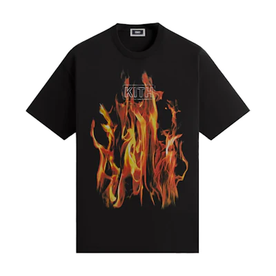 KITH Monday Program SS24 Logo Vintage Lettering Unisex Black T-Shirt. khm032330-001