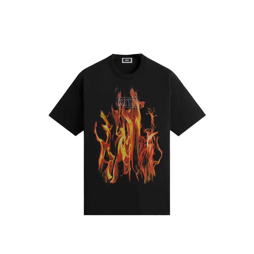 KITH Monday Program SS24 Logo Vintage Lettering Unisex Black T-Shirt. khm032330-001 圖 2