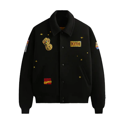 KITH Monday Program SS24 Unisex Black Logo Cartoon Long Sleeve Jacket KHM010613-KHMVL-3