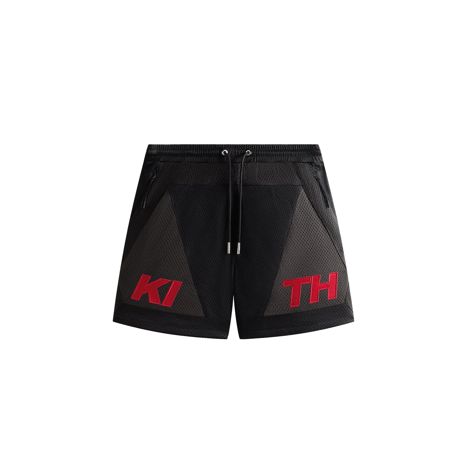 Order KITH Monday Program SS25 网眼透气黑色休闲短裤 KHM060991-001