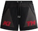 Order KITH Monday Program SS25 网眼透气黑色休闲短裤 KHM060991-001