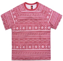 KITH Moroccan Print Seersucker Howard Tee Red/White