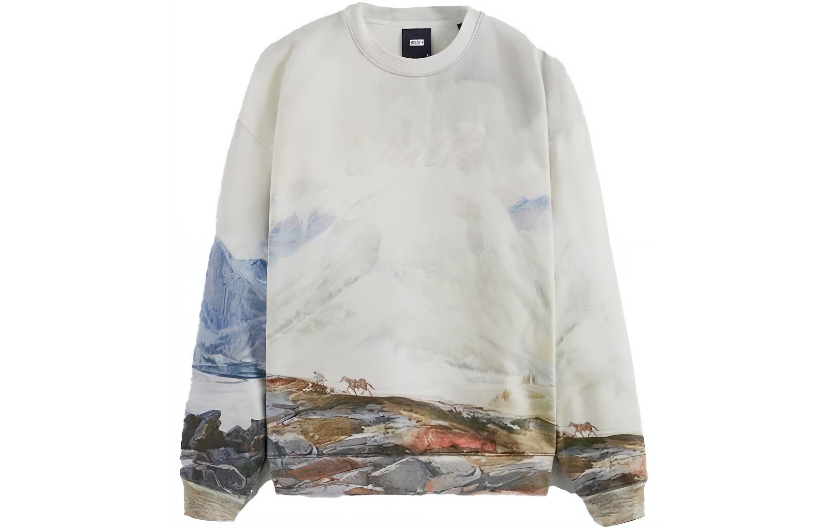 KITH Mountain Print Embroidered Crewneck Sweatshirt Multicolor - KHM030879-410