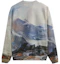 Lookbook KITH Mountain Print Embroidered Crewneck Sweatshirt Multicolor - KHM030879-410