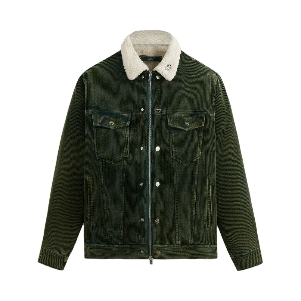 KITH Multi-Pocket Fleece Workwear Jacket Green KHM010480