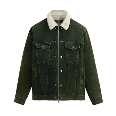 KITH Multi-Pocket Fleece Workwear Jacket Green KHM010480