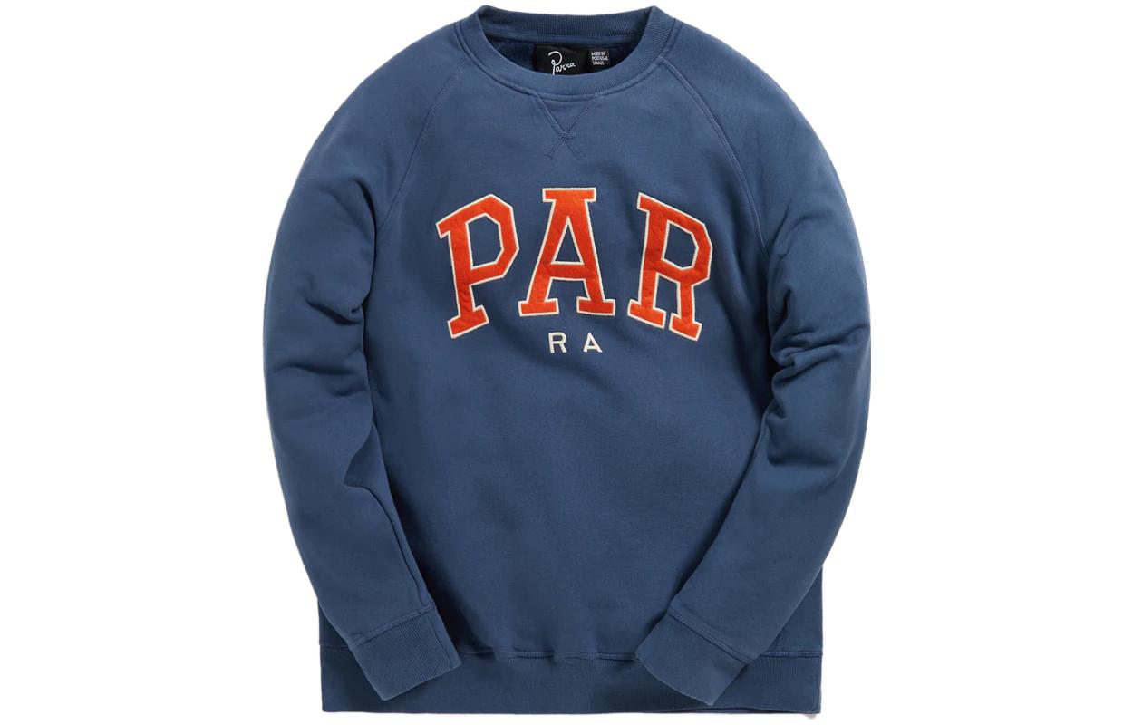 KITH Navy Blue Crewneck Lettering Long Sleeve Sweatshirt PA48315-NVY