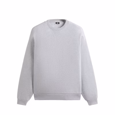 KITH Nelson Crewneck Ribbed Fleece Sweatshirt Men’s Light Gray khm032145-002
