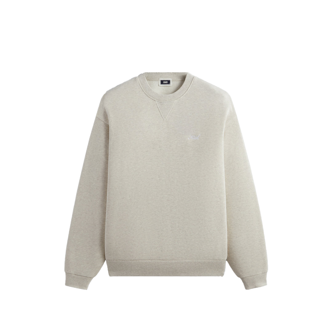 KITH Nelson Crewneck Ribbed Fleece Sweatshirt Men’s Sand Melange KHM032145-212