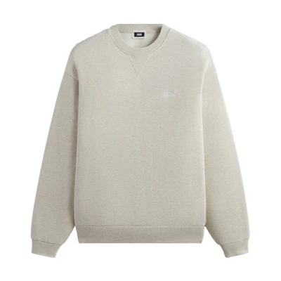 KITH Nelson Crewneck Ribbed Fleece Sweatshirt Men’s Sand Melange KHM032145-212