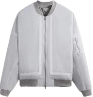 KITH Nylon Silas Bomber Jacket White - Stylish Flight Jacket KHM010533-101 KITH Nylon Silas Bomber Jacket White - Stylish Flight Jacket KHM010533-101
