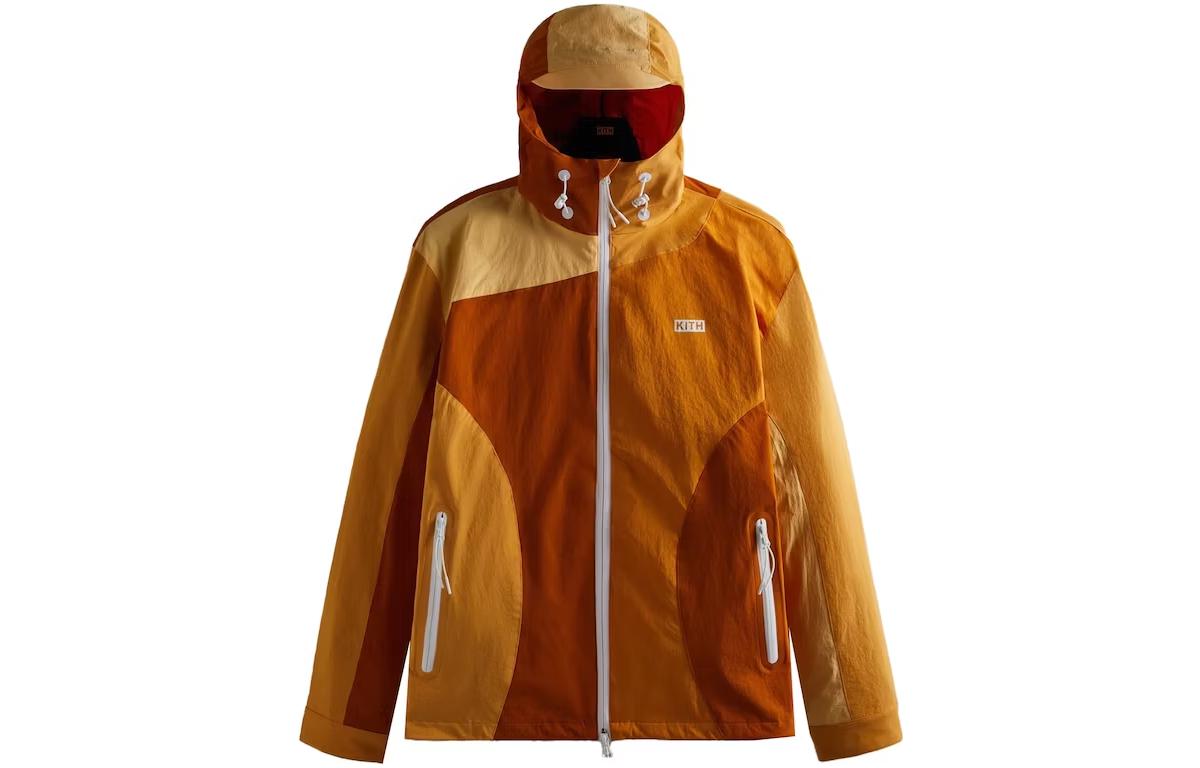 KITH Orange Zip-Up Hoodie Jacket Long Sleeve Outerwear KHM010107-802