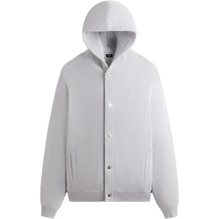 KITH Oversized Cotton Sweatshirt Light Heather Gray khm031899-002