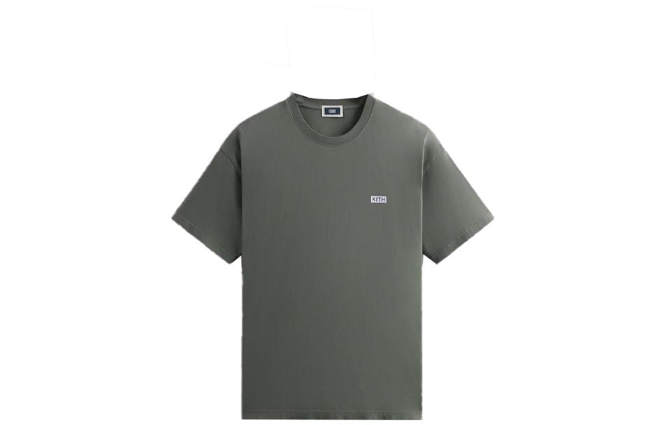 KITH Oversized Green Crewneck T-Shirt Unisex Casual Relaxed Fit khm031313-331