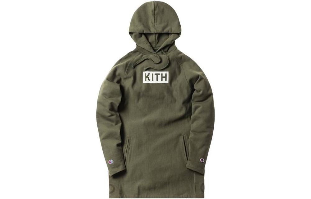KITH Oversized Letter Print Hoodie Green KH2132-106