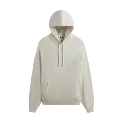 KITH Oversized Plain Hoodie Long Sleeve Cream White khm032143-212