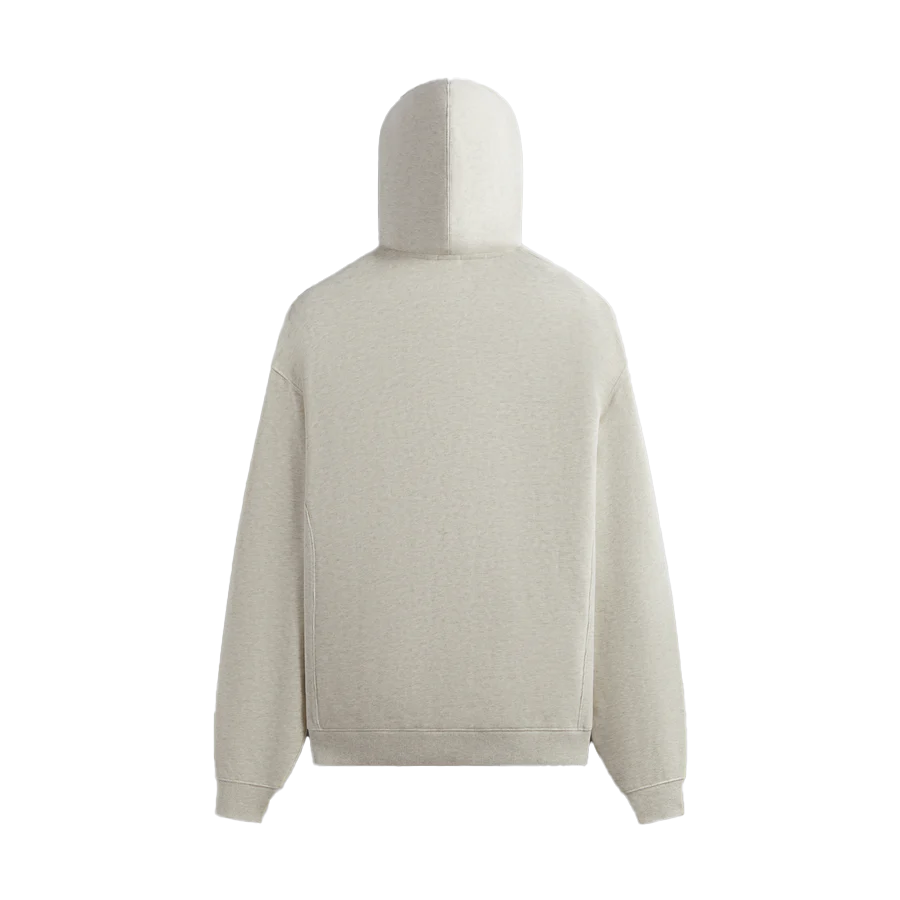 Lookbook KITH Oversized Plain Hoodie Long Sleeve Cream White khm032143-212