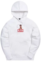 KITH Oversized Printed Hoodie White Long Sleeve Sweatshirt KH2435-101 KITH Oversized Printed Hoodie White Long Sleeve Sweatshirt KH2435-101
