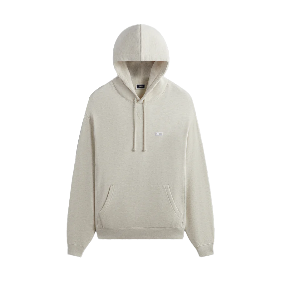 KITH Oversized Solid Beige Hoodie Long Sleeve Casual Sweatshirt khm032143-212