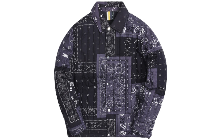 KITH Paisley Button-Up Jacket Unisex Black KH1345-001