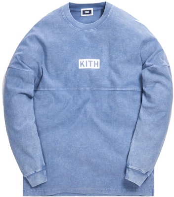 KITH Paneled L/S Tee Medium Indigo Buy KITH Paneled L/S Tee Medium Indigo