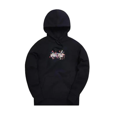 KITH Pattern Logo Printed Pullover Hoodie Black Men KH2472-100