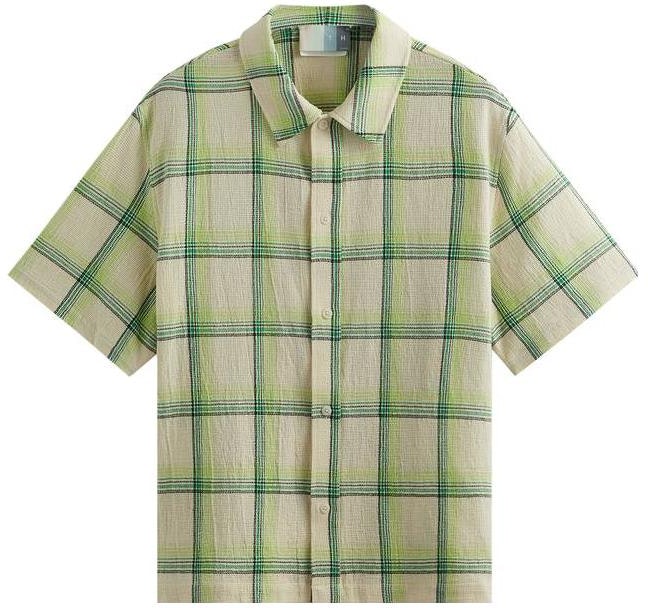 kith-plaid-button-up-oversized-short-sleeve-shirt-green-khm-031157-304