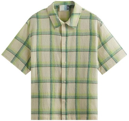 KITH チェック柄オーバーサイズ半袖シャツ グリーン KHM031157-304 Order KITH チェック柄オーバーサイズ半袖シャツ グリーン KHM031157-304