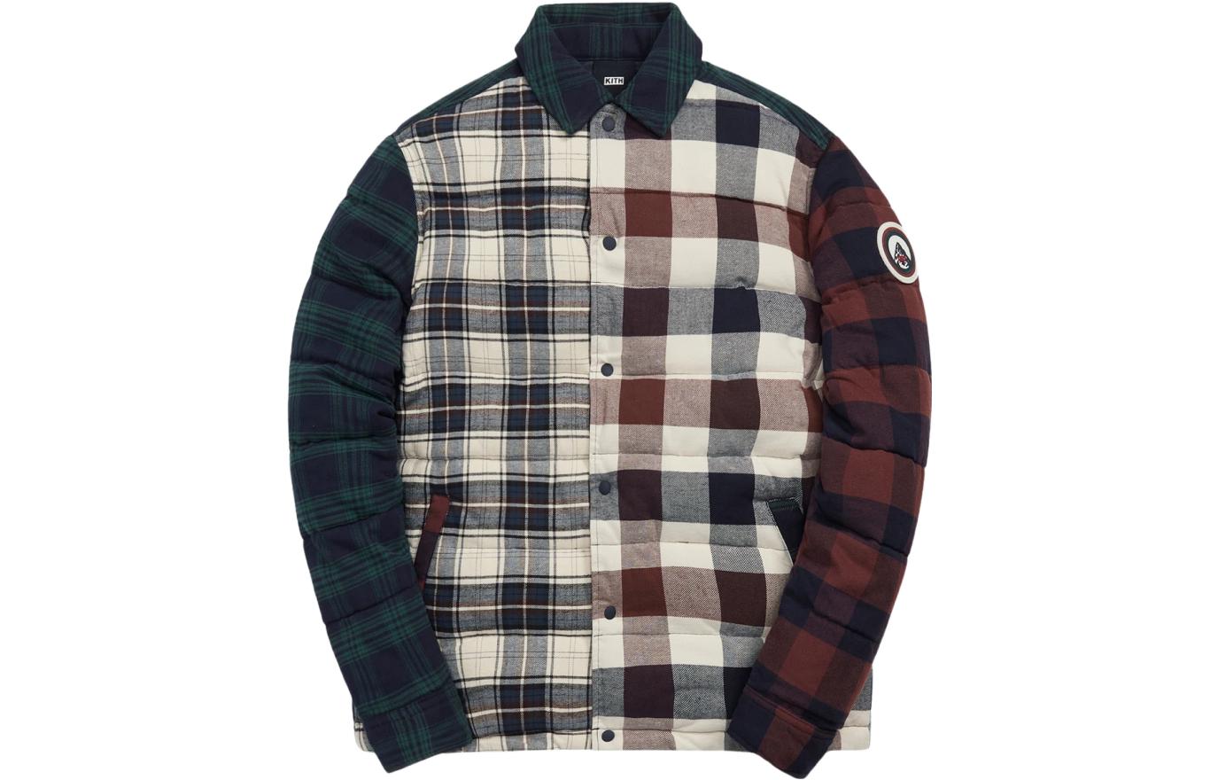 KITH Plaid Long-Sleeve Single-Breasted Collar Jacket Multicolor KHM010067-201