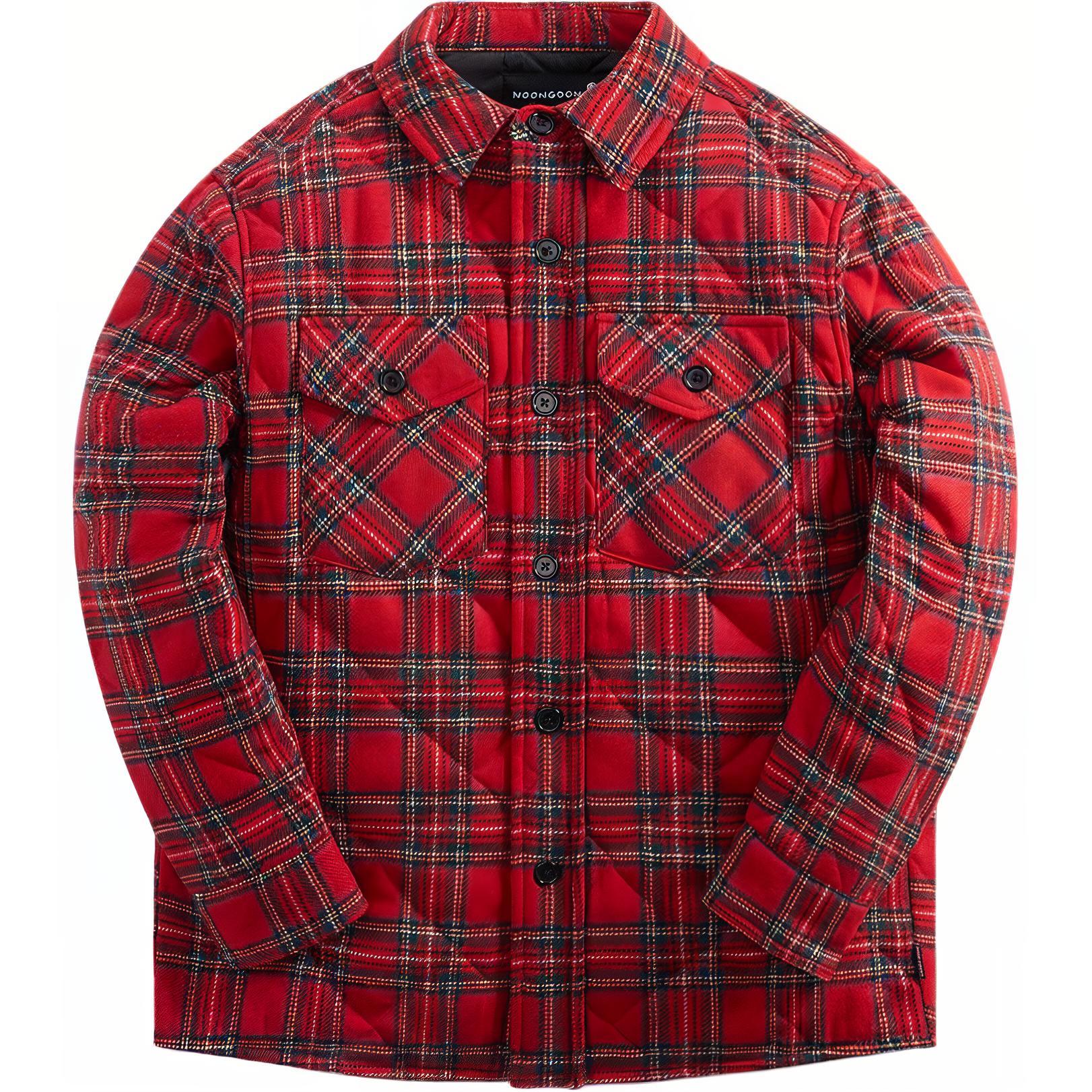 KITH Plaid Pattern Casual Jacket Red () ngfw23012