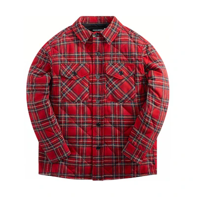 KITH Plaid Pattern Casual Jacket Red () ngfw23012
