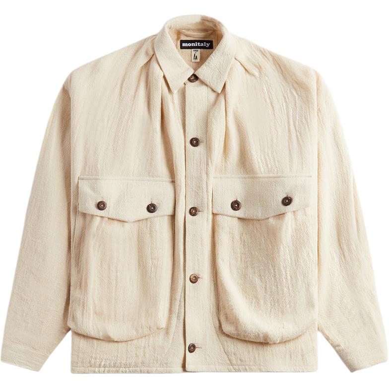 KITH Plain Outdoor Casual Collared Jacket Unisex Tropical Natural Color M31002-6