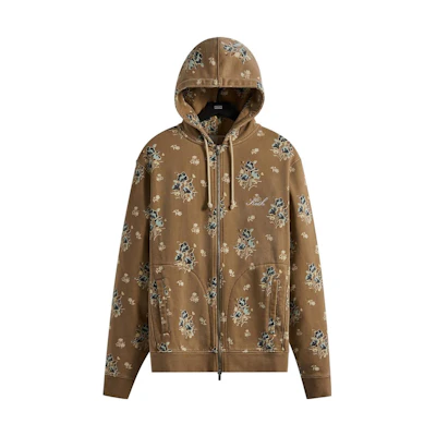 KITH Printed Pocket Hoodie Jacket Unisex Khaki Color KHM030294-210