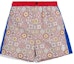 Buy KITH Printed Shorts w Side Panel Brown/Multi