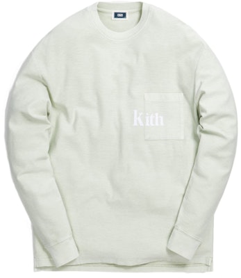 KITH Quinn Crystal Washed L/S Tee Mint Buy KITH Quinn Crystal Washed L/S Tee Mint
