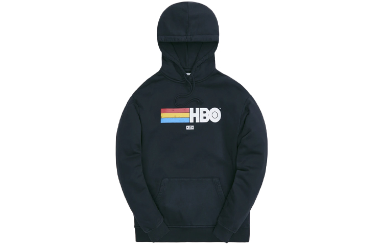 KITH Rainbow Logo Print Hoodie Unisex Black KH2687-100