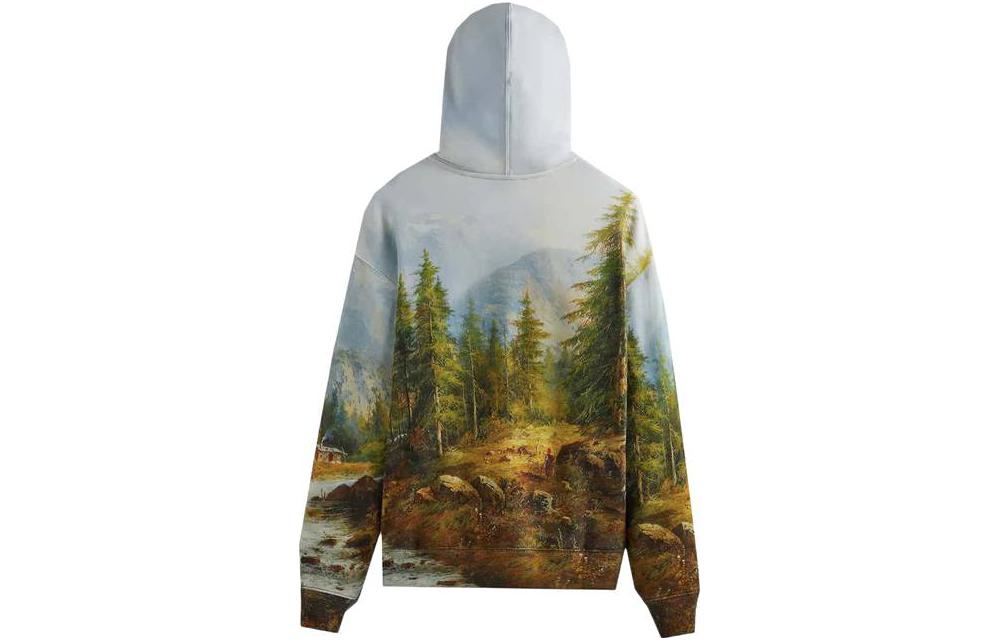 Lookbook KITH 風景印花灰色連帽衫 男女款 KHM030880-320