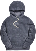 KITH Sherpa Classic Logo Hoodie Grey Long Sleeve Sweatshirt KH2425-105 KITH Sherpa Classic Logo Hoodie Grey Long Sleeve Sweatshirt KH2425-105