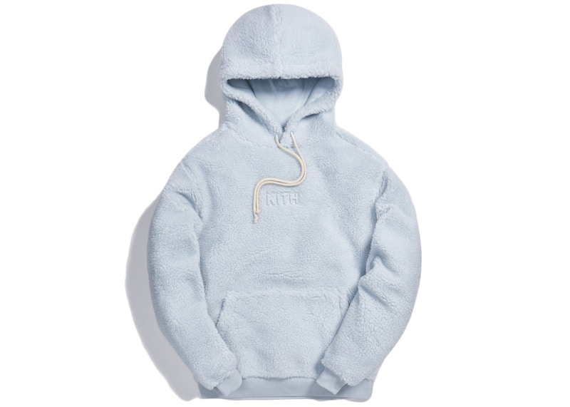 Buy KITHシェルパロゴフーディ (イリュージョンブルー)

