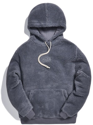 KITH Sherpa Classic Logo Hoodie Monument Buy KITH Sherpa Classic Logo Hoodie Monument