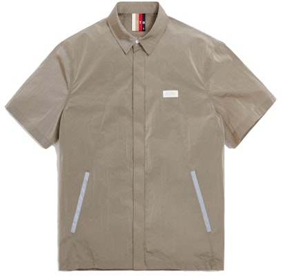 KITH Snap Front Wrinkle Nylon Shirt White Pepper Buy KITH Snap Front Wrinkle Nylon Shirt White Pepper