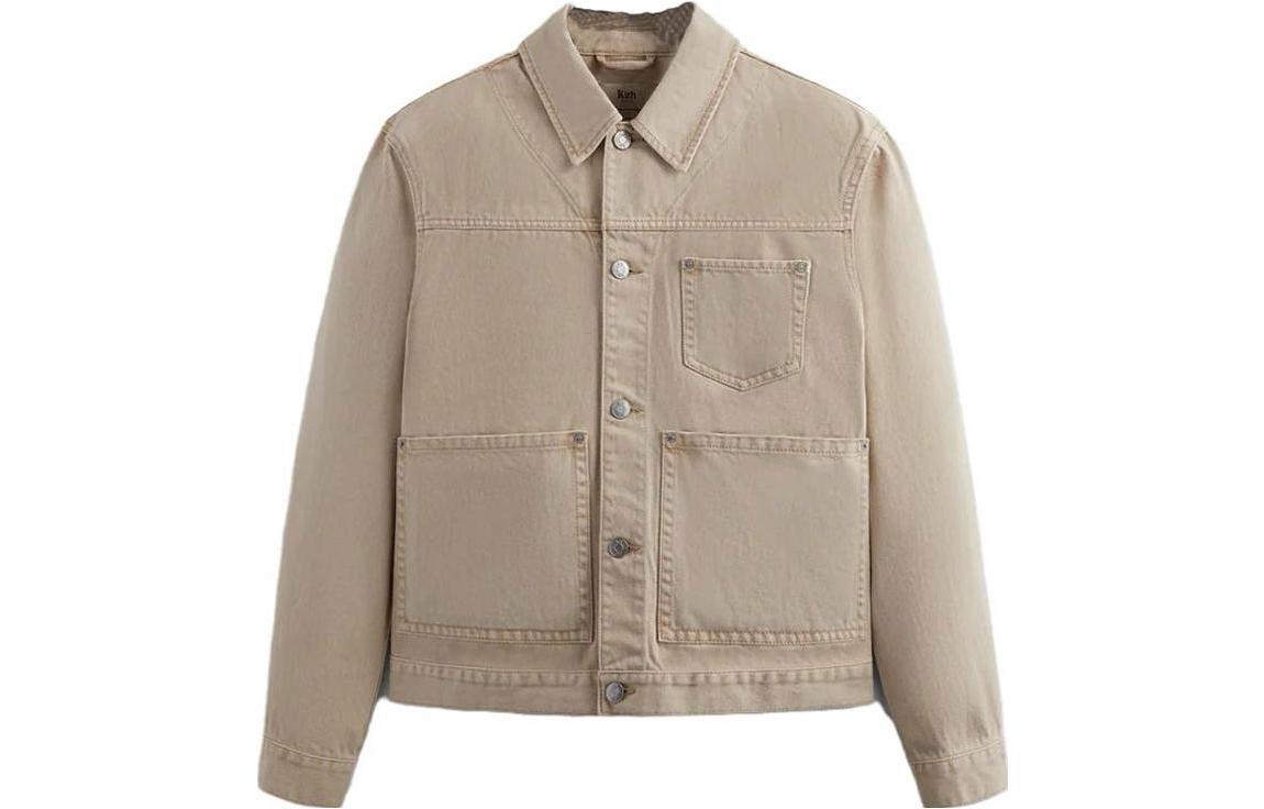 KITH Solid Beige Button-Up Collar Jacket Unisex KHM010238-269