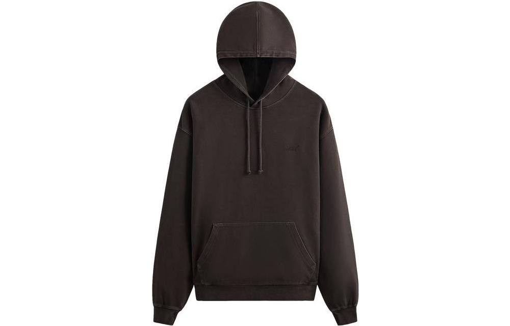 KITH Solid Color Brown Hoodie Long Sleeve Pullover KHM031084-211