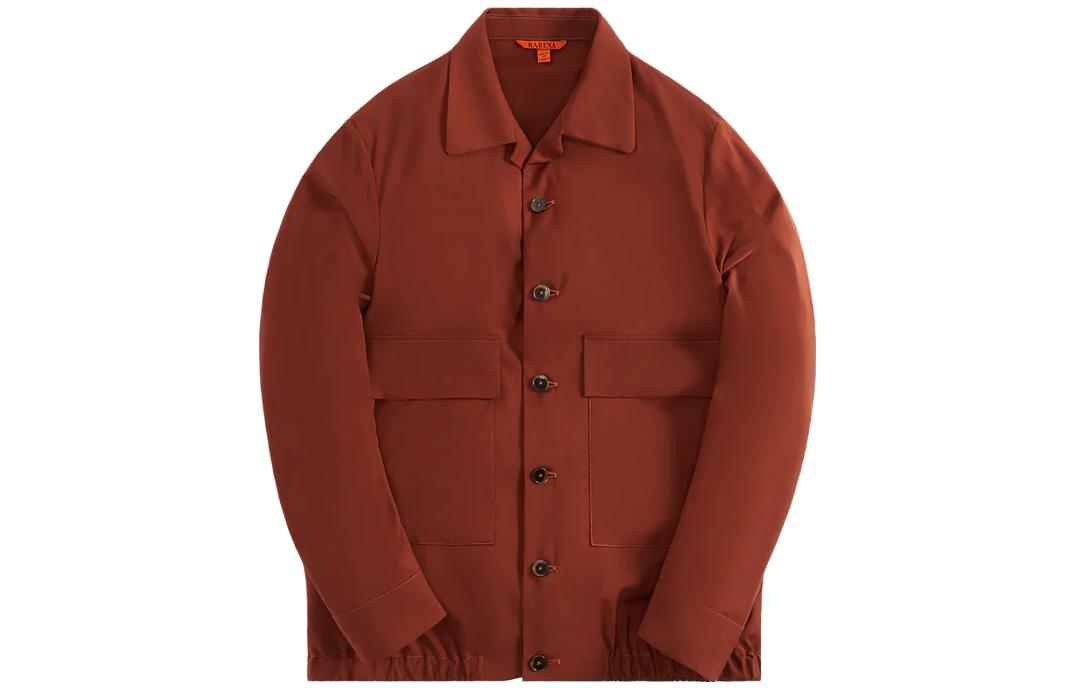 KITH Solid Color Button-Up Collar Jacket Brown KHW030233-995