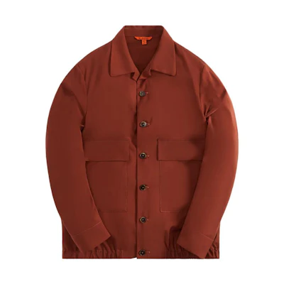 KITH Solid Color Button-Up Collar Jacket Brown KHW030233-995