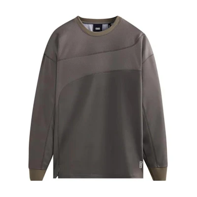 KITH Solid Color Crewneck Long Sleeve Sweatshirt - Gray KHM030461-239